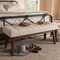 Baxton Studio Elia Walnut Wood Light Beige Button-Tufted Bench 140-7565 - alternate 3